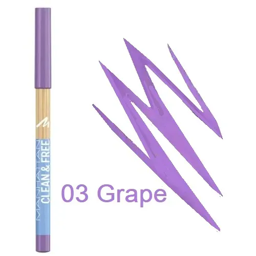 Manhattan clean and Free Eye Pencils 03 Grape x 12