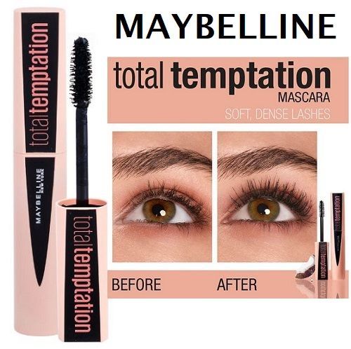 Maybelline Total Temptation Mascara Black x 3