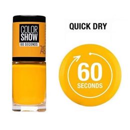 Maybelline 60 Second Nail Polish 749 Electric Yellow x 6